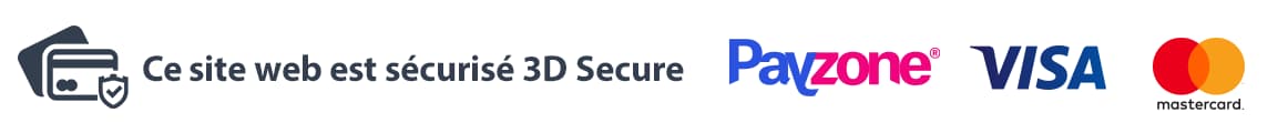 هذا الموقع مؤمَّن بتقنية 3D Secure: الدفع عبر Payzone ببطاقات Visa و Mastercard